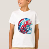 Abstract Footballs helmkunstwerk T-shirt (Voorkant)