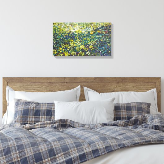 Abstract Forest Acrylic Canvas Wall Art (Insitu (Slaapkamer))