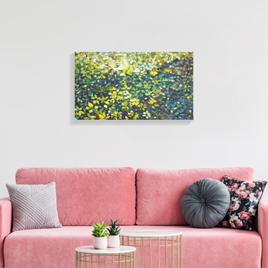 Abstract Forest Acrylic Canvas Wall Art Afdruk (Insitu (Woonkamer))