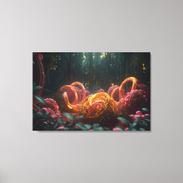 Abstract forest canvas afdruk