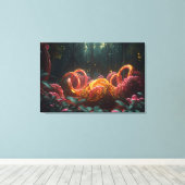 Abstract forest canvas afdruk (Insitu (Houten vloer))