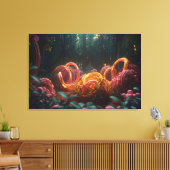 Abstract forest canvas afdruk (Insitu (Woonkamer))