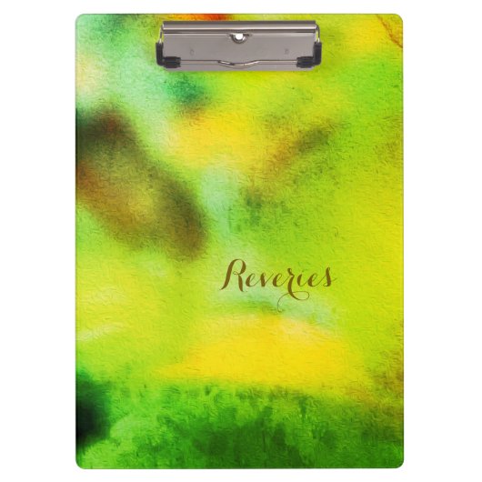 Abstract Forest Dreamer - Poëtische Natuur Visioen Klembord (Voorkant)