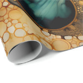 Abstract Fossiel Wrapping Papier (Rol Hoek)