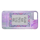 Abstract foto Lijst - Zachte paars - Personaliseer Case-Mate iPhone Case (Achterkant (Horizontaal))