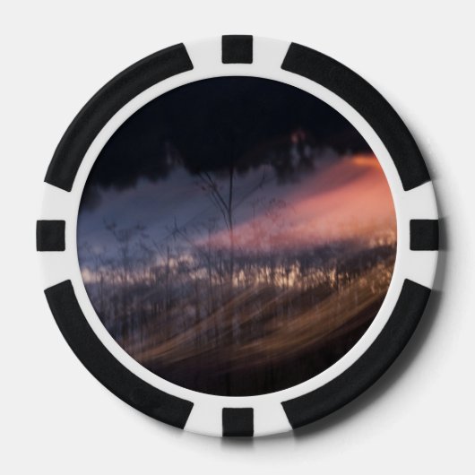 Abstract fotospelletje pokerchips (Voorkant)