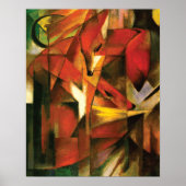 Abstract ~ Fox door Franz Marc Poster (Voorkant)