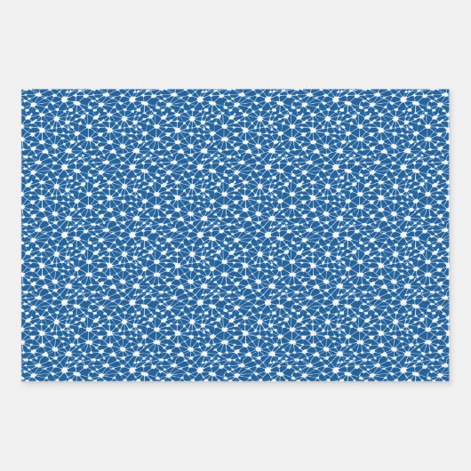 Abstract, fractaal gebaseerd ontwerp van het netwe inpakpapier vel (Voorkant 3)