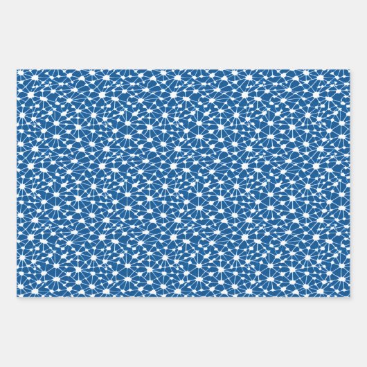 Abstract, fractaal gebaseerd ontwerp van het netwe inpakpapier vel (Voorkant)