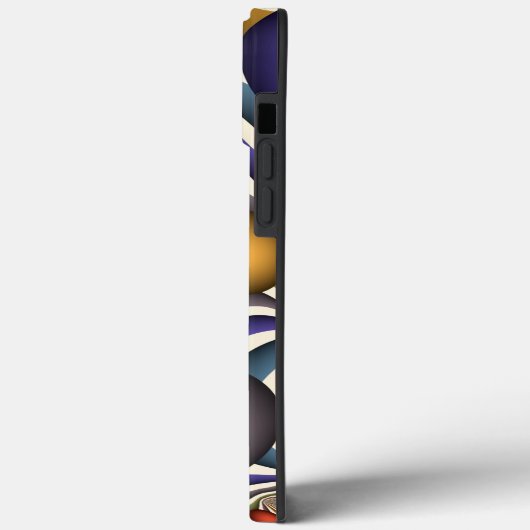 Abstract fractaal kunstmonogram omhoog vliegen Case-Mate iPhone case (Achterkant / Links)