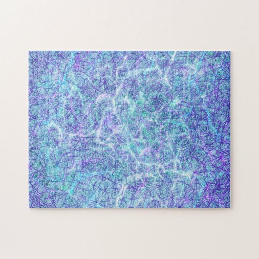 Abstract fractaal water moeilijk, moeilijk legpuzzel (Horizontaal)