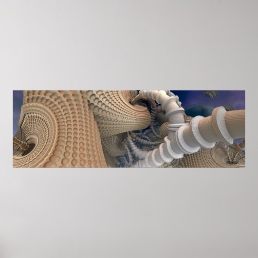 Abstract Fractal Artwork Wall Poster (Voorkant)