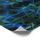 Abstract Fractal Background Canvas of Poster (Hoek)