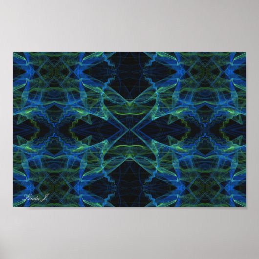 Abstract Fractal Background Canvas of Poster (Voorkant)