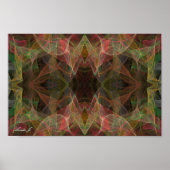 Abstract Fractal Background Canvas of Poster (Voorkant)