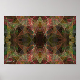 Abstract Fractal Background Canvas of Poster