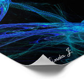 Abstract Fractal Background Canvas of Poster (Hoek)