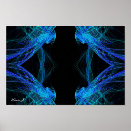 Abstract Fractal Background Canvas of Poster