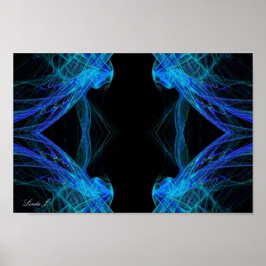 Abstract Fractal Background Canvas of Poster (Voorkant)