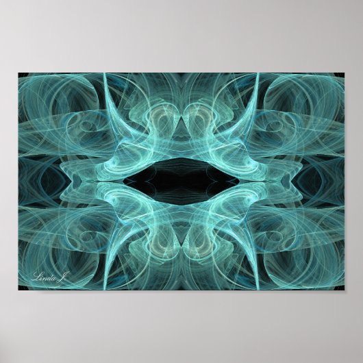 Abstract Fractal Background Canvas of Poster (Voorkant)