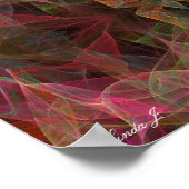 Abstract Fractal Background Canvas of Poster (Hoek)