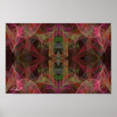 Abstract Fractal Background Canvas of Poster (Voorkant)