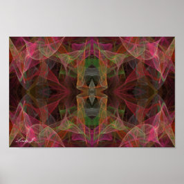 Abstract Fractal Background Canvas of Poster