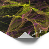 Abstract Fractal Background Canvas of Poster (Hoek)