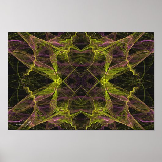 Abstract Fractal Background Canvas of Poster (Voorkant)