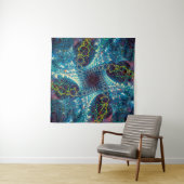 Abstract fractal background - computer-generated i wandkleed (In situ)