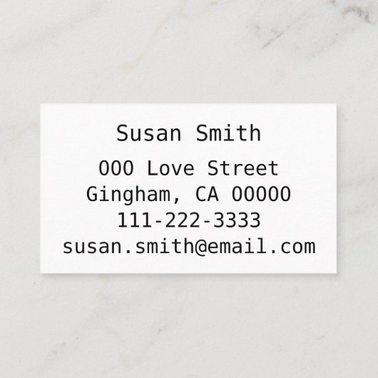 Abstract fractal Burgundy Plum Fractal Artwork Visitekaartje (Achterkant)