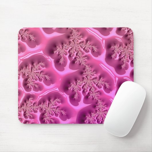 Abstract fractal Design ~ Roze Waffle ~ Muismat (Met muis)