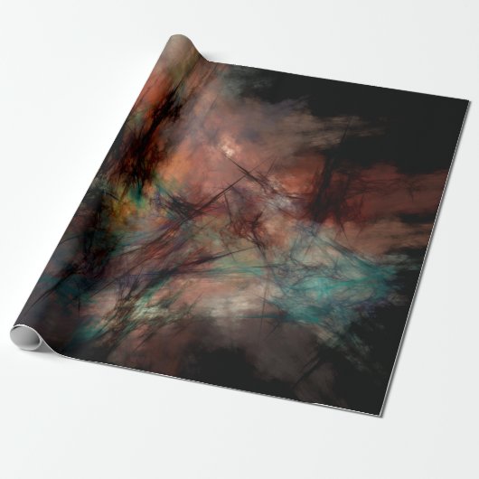Abstract fractal digital cadeaupapier (Uitgerold)