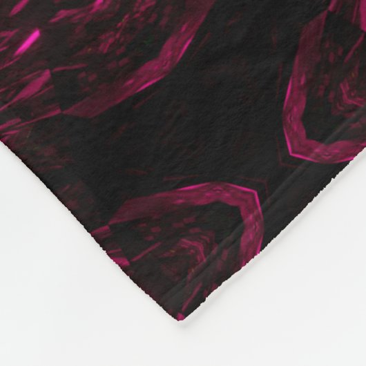 Abstract fractal fleece deken (Hoek)