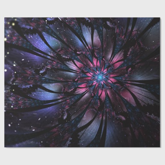 Abstract fractal flower design. cadeaupapier (Vlak)