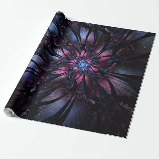 Abstract fractal flower design.   cadeaupapier (Uitgerold)