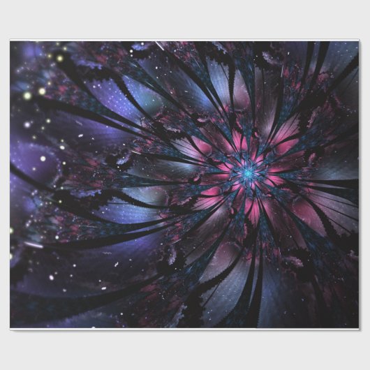 Abstract fractal flower design.  cadeaupapier (Vlak)