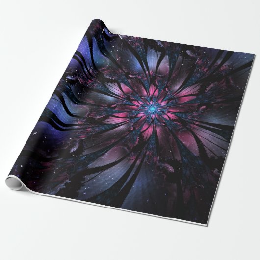 Abstract fractal flower design.  cadeaupapier (Uitgerold)