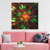 Abstract fractal flower design. canvas afdruk (Insitu (Woonkamer))