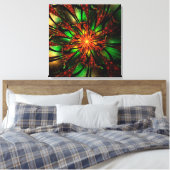 Abstract fractal flower design. canvas afdruk (Insitu (Slaapkamer))