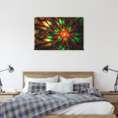 Abstract fractal flower design. canvas afdruk (Insitu (Slaapkamer))