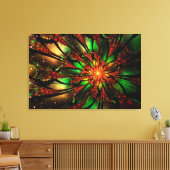 Abstract fractal flower design. canvas afdruk (Insitu (Woonkamer))