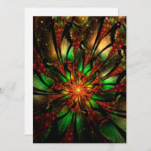 Abstract fractal flower design.  kaart (Voorkant / Achterkant)