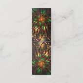 Abstract fractal flower design.  klantenkaartje (Buitenkant ongevouwen)