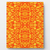 Abstract fractal in rood en Oranje Fotoplaat (Voorkant)