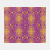 Abstract fractal modern patroon fleece deken (Voorkant (Horizontaal))