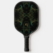Abstract Fractal Monogrammed Pickleball Paddle (Voorkant)