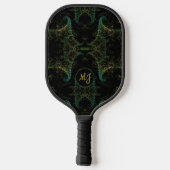 Abstract Fractal Monogrammed Pickleball Paddle (Achterkant)