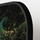 Abstract Fractal Monogrammed Pickleball Paddle (Links Detail)