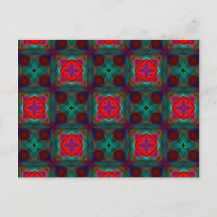 Abstract Fractal Patroon Briefkaart